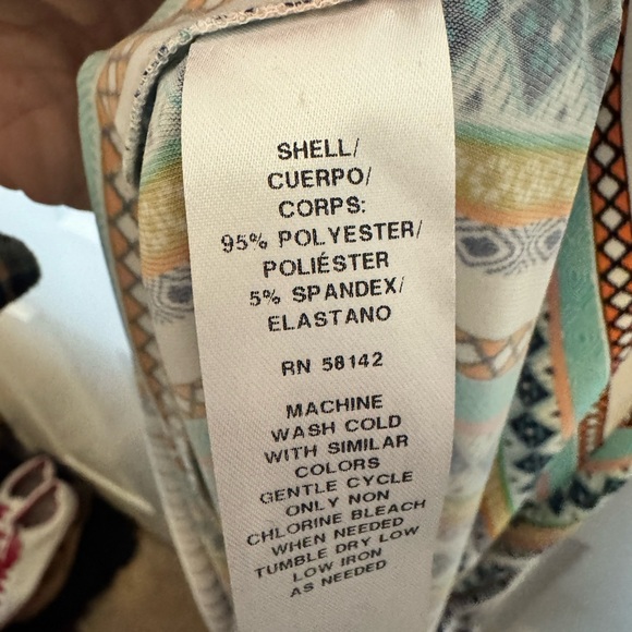 London Times Halter Maxi Dress | Geometric Print | Raw Hem | Size 8 - Picture 4 of 6